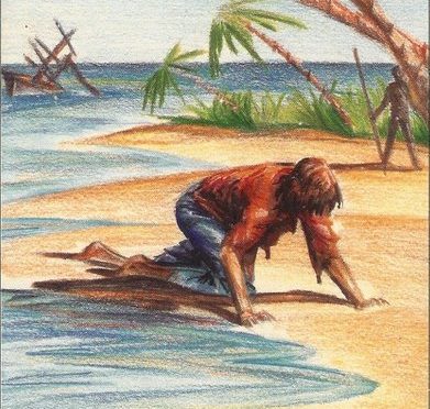 Un moderno Robinson Crusoe alla deriva: se la caverà?